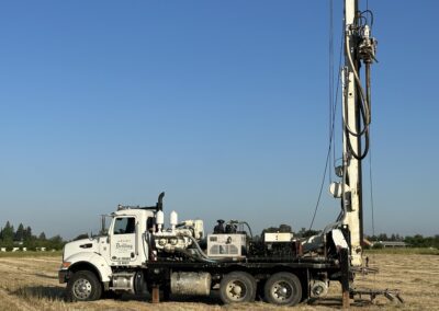 Drilling rig close-up at a construction site